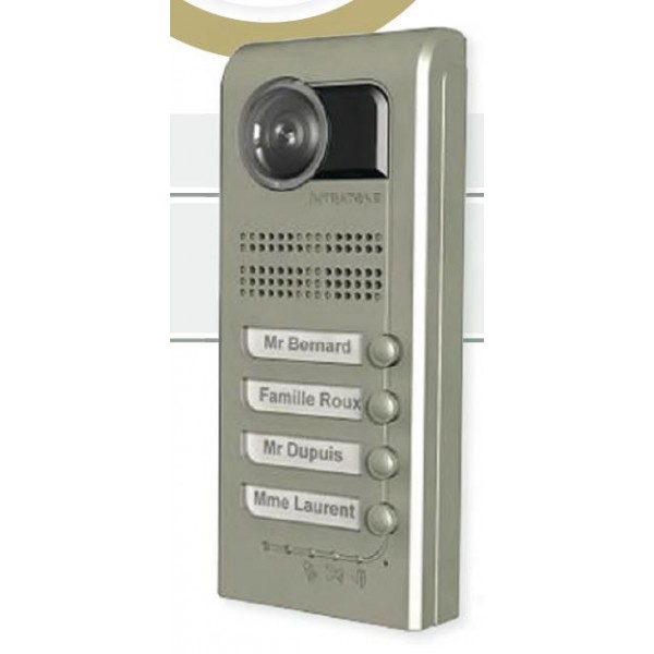 Interphone visio GSM 3G 4 boutons intratone 