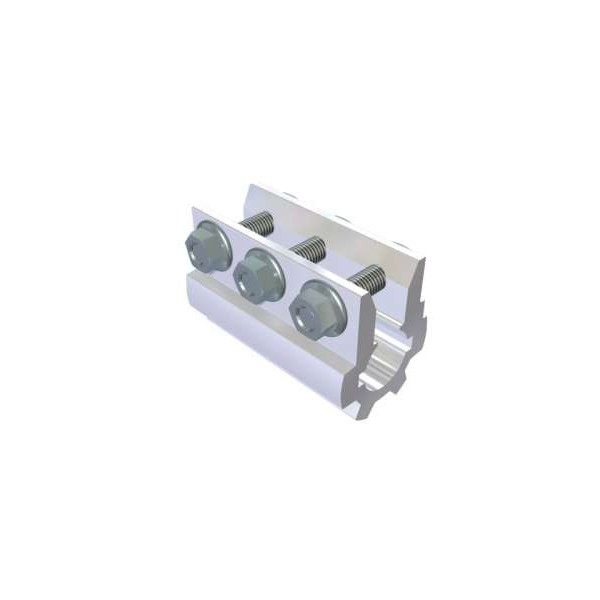 Pièce d'accouplement en aluminium 25,4mm